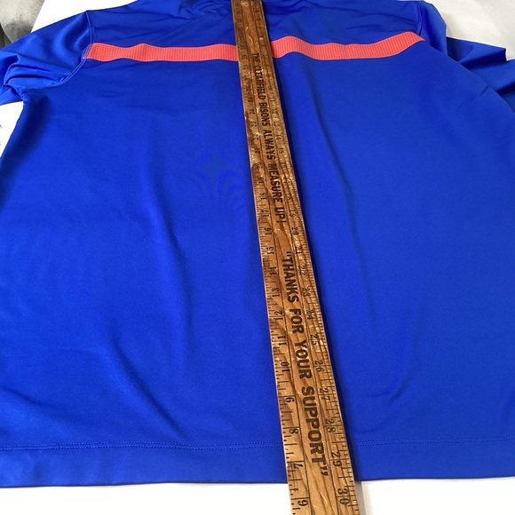 Men’s Nike Golf Tour Performance Blue Long Sleeve Polo Shirt size large Dri-Fit - Picture 9 of 9